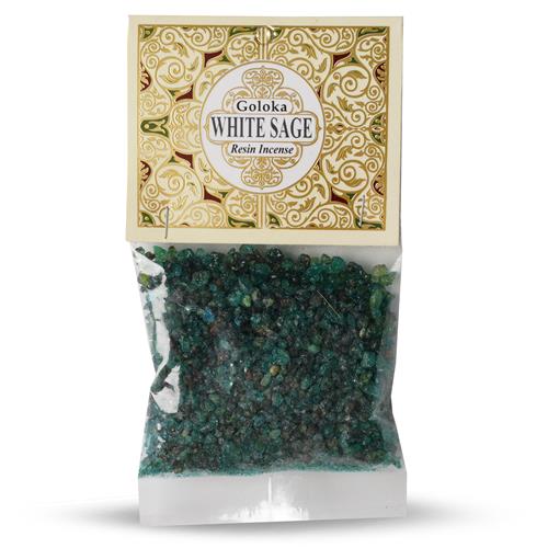 Goloka White Sage – Resin Incense (30g)